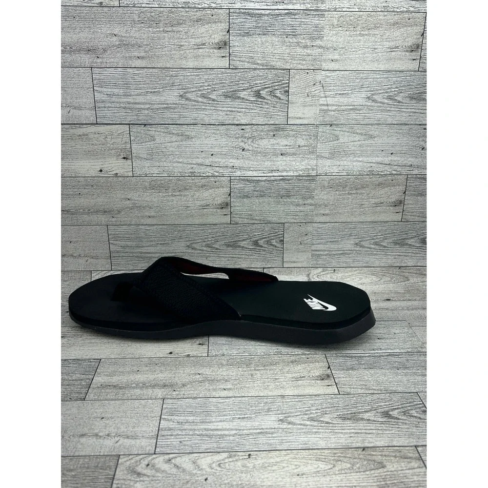 Nike Flip Flop Sandals Black Red Thong Slides 381395-012 Men Sz 11